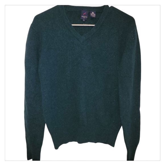 Daniel Hechter Other - Vintage Daniel Hechter Paris Wool Sweater Men’s M Dark Green V-Neck Classic 90s